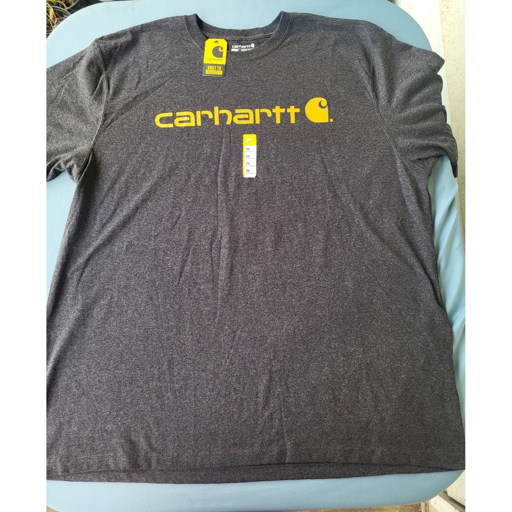Carhartt Loose Fit Heavy Weight Tee Logo Graphic Men's Med Charcoal TK0195-M